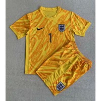 England Jordan Pickford #1 Torwart Heimtrikotsatz Kinder EM 2024 Kurzarm (+ Kurze Hosen)